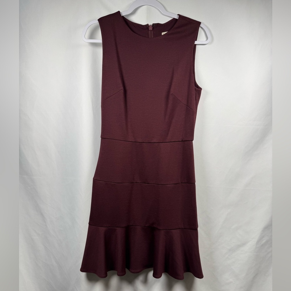 Artelier Nicole Miller Elegant Sleeveless Burgundy Dress 6